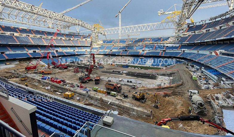 Foto: Prace nad Santiago Bernabéu przyspieszają