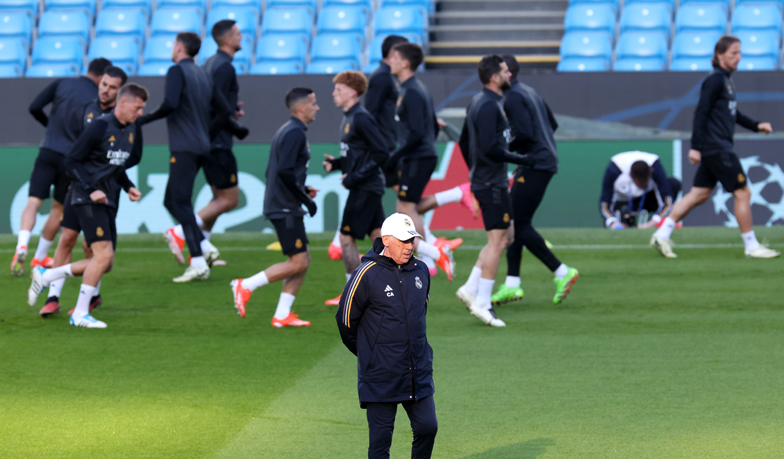 Foto: Real Madryt trenował w Manchesterze